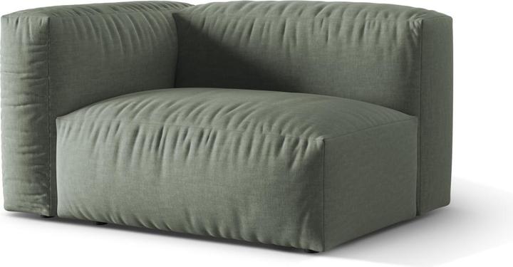 Image du produit Micadoni Chauffeuse Gauche, "Martina", 1 Place, 121x106x75 Fabriqué en Europe (1 place, Canapé modulaire)