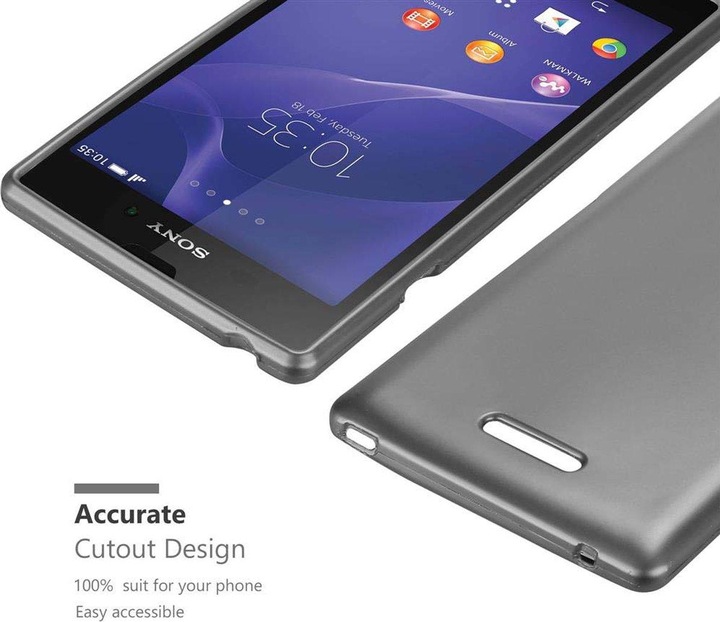 Produktbild Cadorabo TPU Matt Metallic Cover (Sony Xperia T3)
