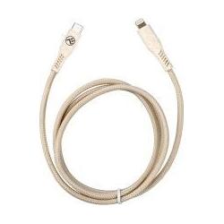 Thumbnail - Tellur Grünes Datenkabel Typ-C zu Lightning 2,4A PD20W 1m Nylon creme (1 m, USB 3.2 Gen 1), USB Kabel