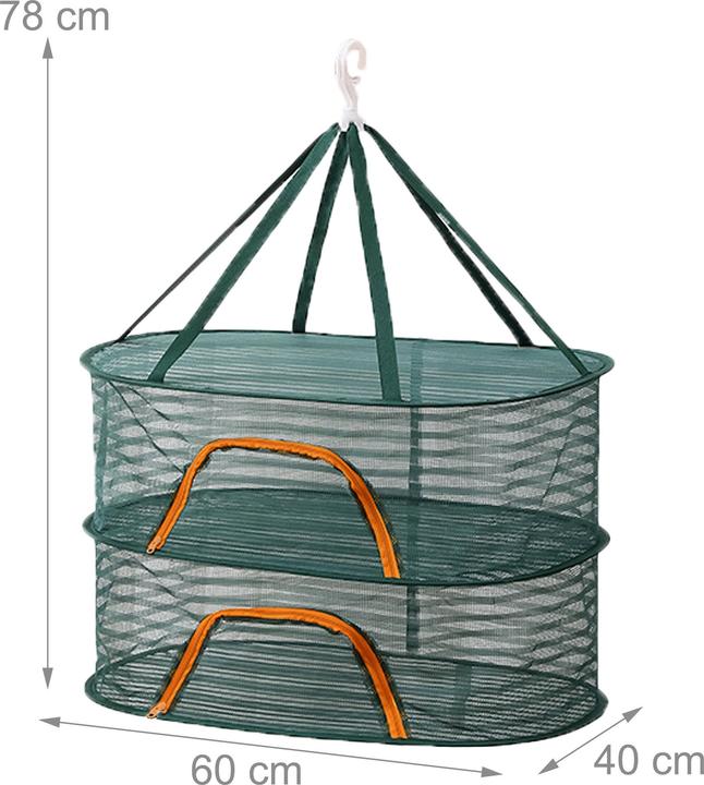 Actual product image Relaxdays Faltbares Trockennetz Oval