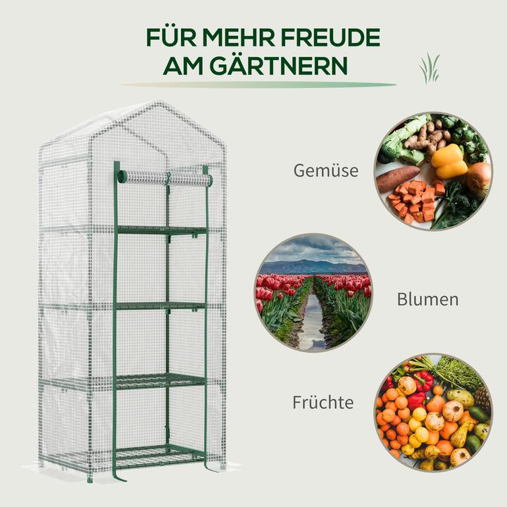 Produktbild Outsunny Foliengewächshaus mit Stahlrohre