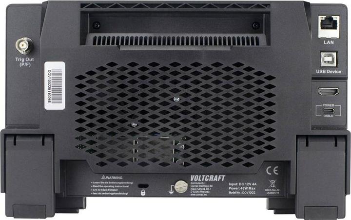 Produktbild Voltcraft DOV1002 Digital-Oszilloskop 100 MHz 2-Kanal 1.25 GSa/s 50 Mpts 12 Bit (CAT II)