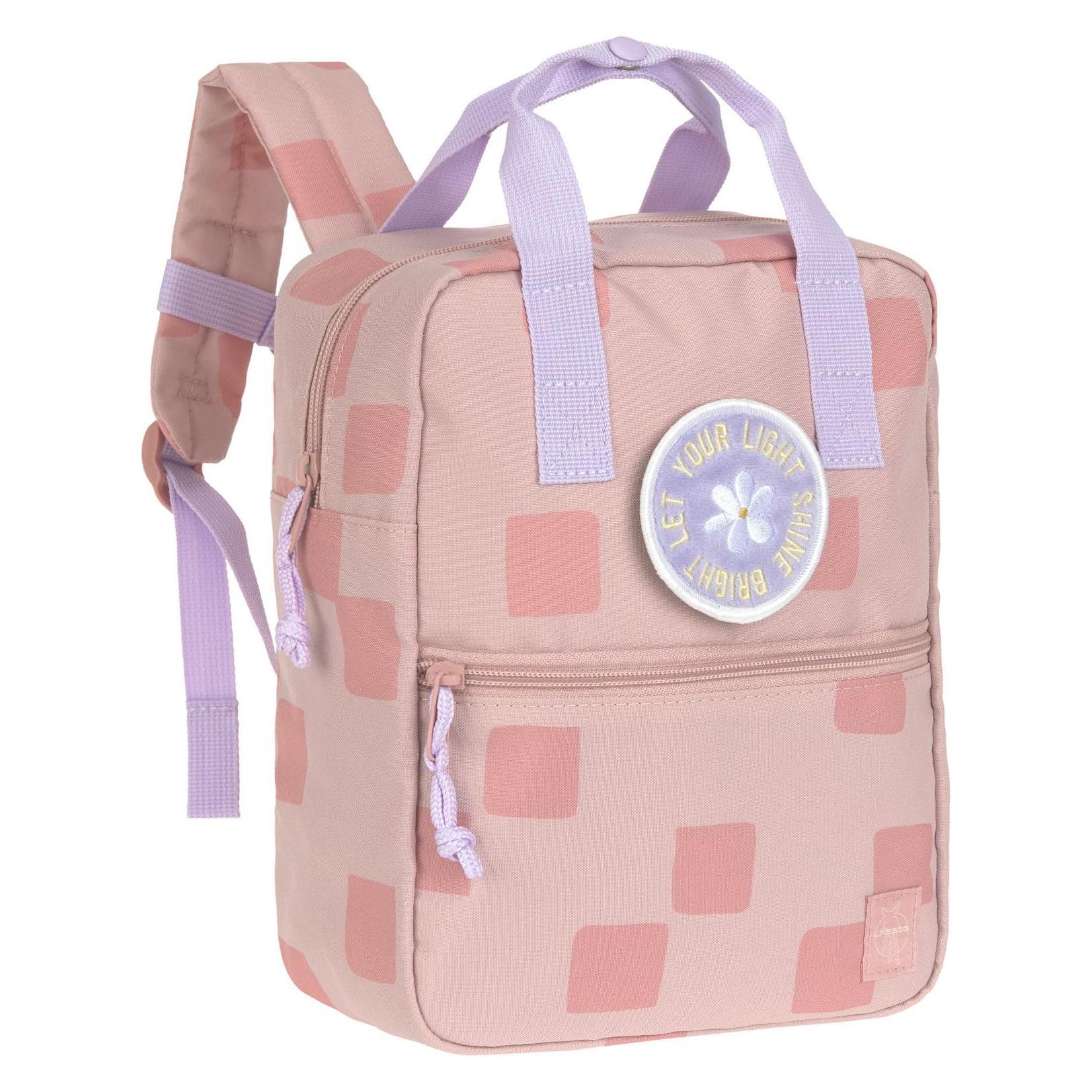 Lässig, Kleutertas, Pattern Party Mini Square Backpack, Roze