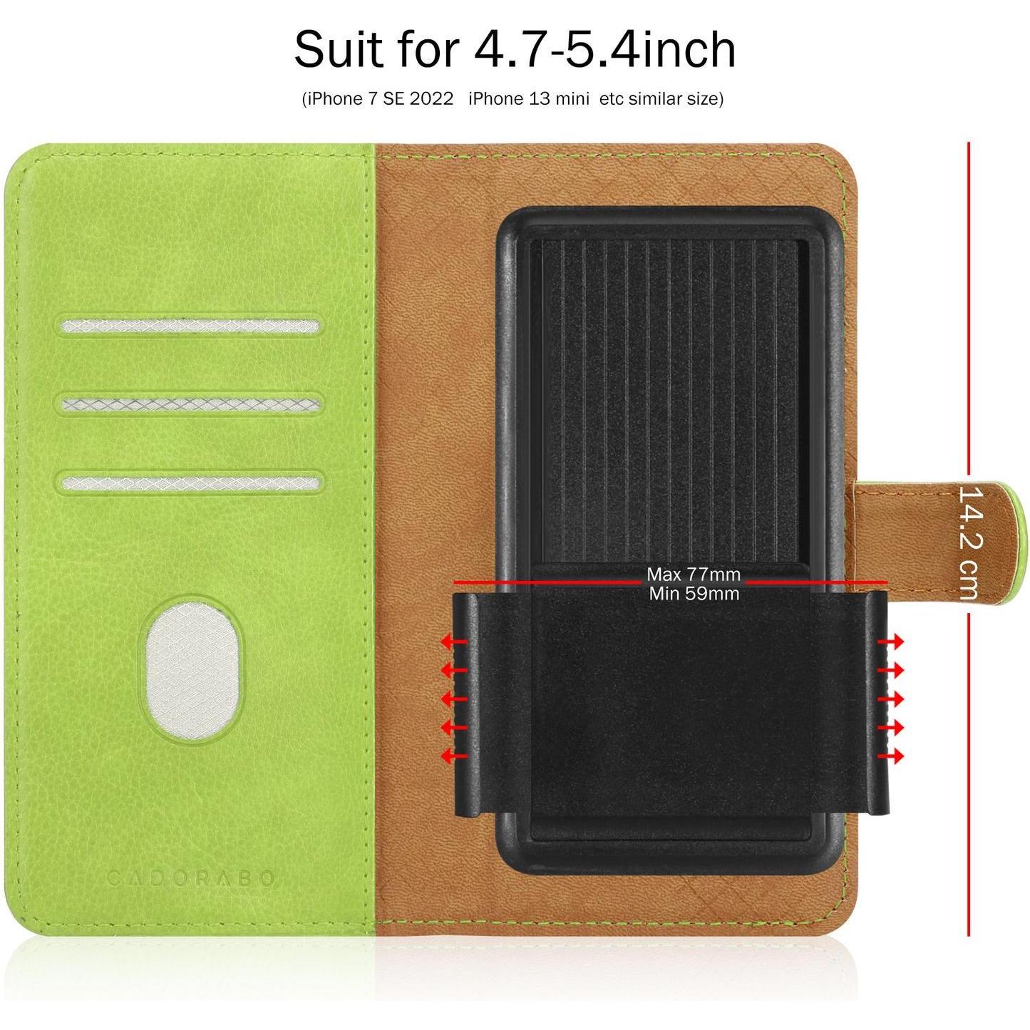 Thumbnail - Cadorabo Hülle für LG G2 Book Case Style (LG G2), Smartphone Hülle, Grün