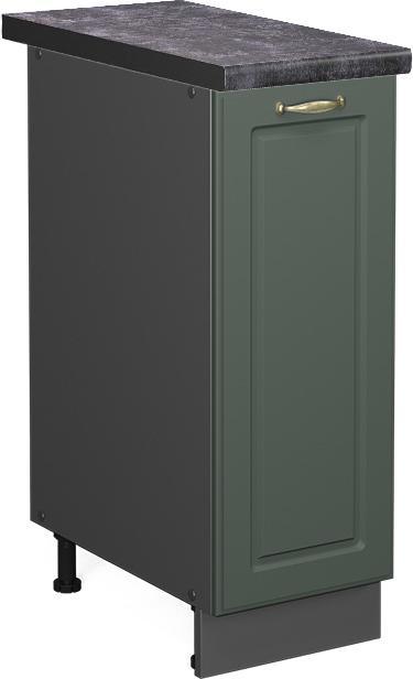 Anthrazit, Grün-Gold Landhaus