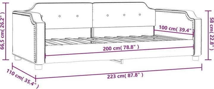 Produktbild vidaXL Tagesbett