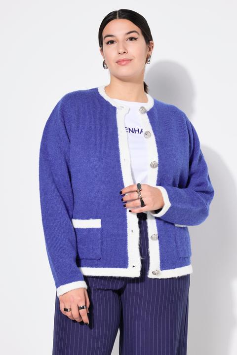 Image du produit Studio Untold Cardigan coupe Loose, bords dans une couleur contrastante (58)