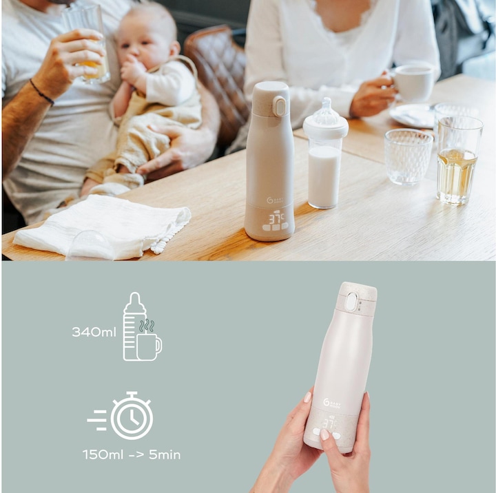 Actual product image Babymoov Chauffe-biberon nomade MOOV & FEED Mineral beige