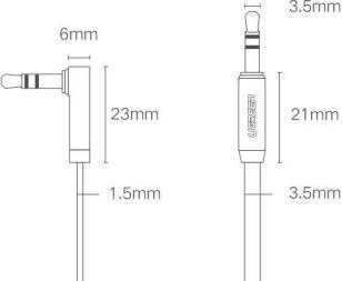 Actual product image Ugreen 3.5 mm jack - 3.5 mm jack (2 m, 3.5mm jack (AUX))