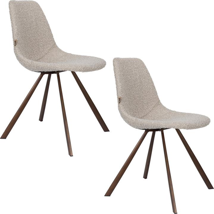 Image du produit Dutchbone Franky Chair Bouclé Beige