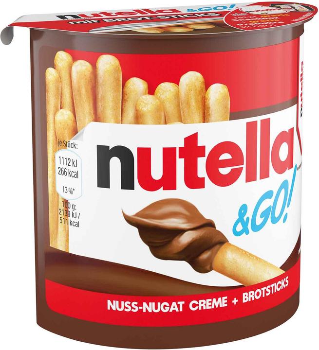 Immagine prodotto Nutella barrette di cioccolato e snack & GO! 52g (52 g)