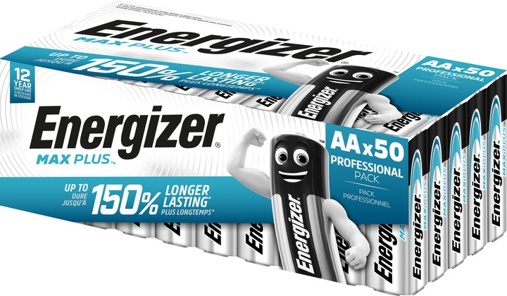 Energizer Max Plus (50 pz., AA, 2800 mAh)
