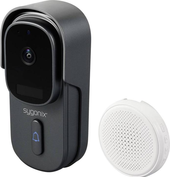 Produktbild Sygonix IP-Video-Türsprechanlage WLAN, Funk Grau, Weiss (Funk, WLAN)