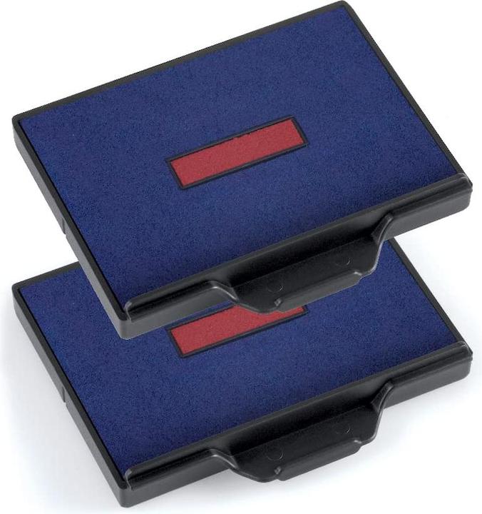 Image du produit Trodat Tampon encreur de rechange 6/58/2, bleu/rouge, lot de deux