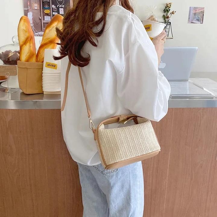 Immagine prodotto Only-Bags.Store Borsa a tracolla in paglia Moda Bohemian Small Knitting Summer Purse and Handbag Casual Holiday