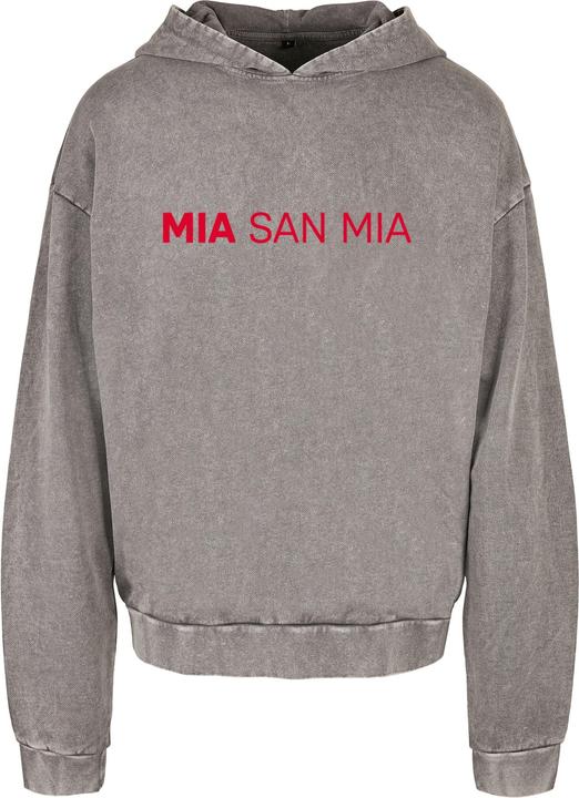Produktbild FC Bayern München Mia San Mia Red Acid Washed Oversized Hoody - 131341 (L)