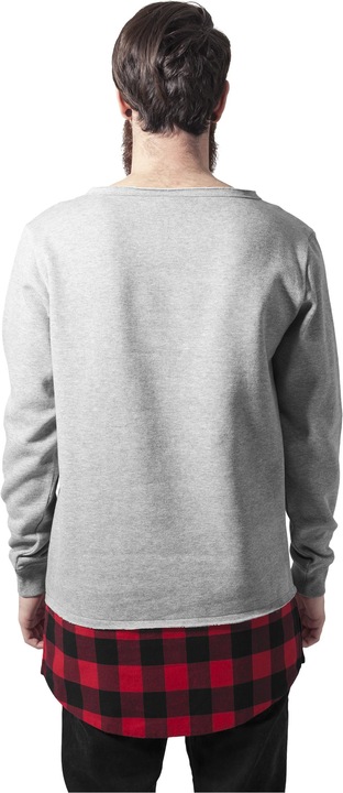 Actual product image Urban Classics Long Flanell Bottom Open Edge Crewneck (XL)