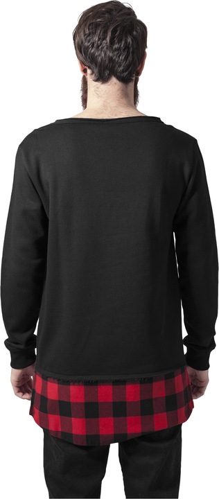 Actual product image Urban Classics Long Flanell Bottom Open Edge Crewneck (L)