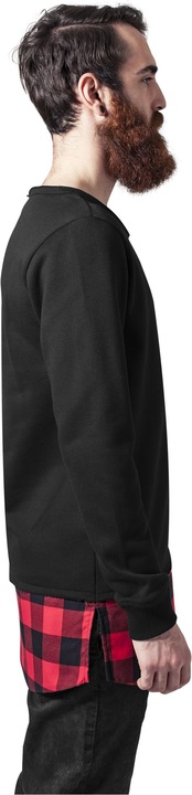 Actual product image Urban Classics Long Flanell Bottom Open Edge Crewneck (L)