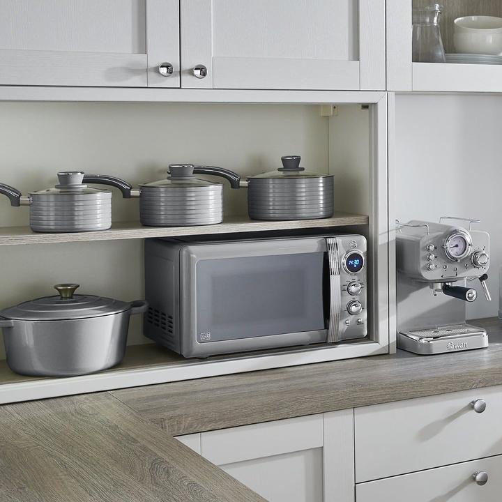 Actual product image Swan Pot set retro RETRO SWPS3020GRN (18 cm, Pan set + pot set, Aluminium)