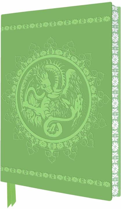 Produktbild Exquisit Premium Notizbuch DIN A5: Königlicher Pavillon Brighton, Eingangshalle Grüner Drachen (A5, Speziallineatur, Harter Einband)