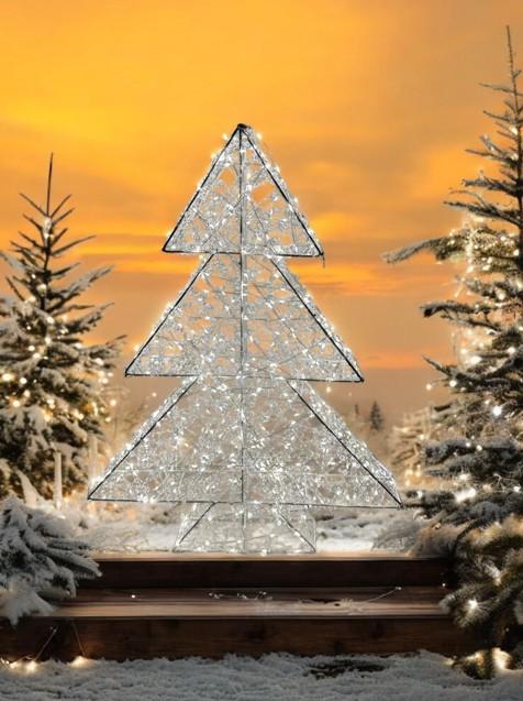 Image du produit GuGus LED Tannenbaum weiss Outdoor aus Metall mit 500 LED Micro Light