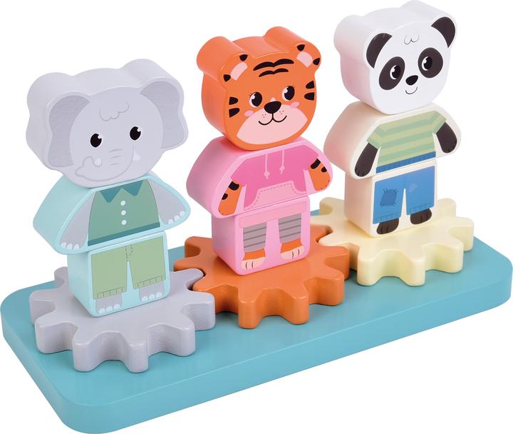 Produktbild small foot Stapelspiel mit Zahnrad „Jungle Friends“