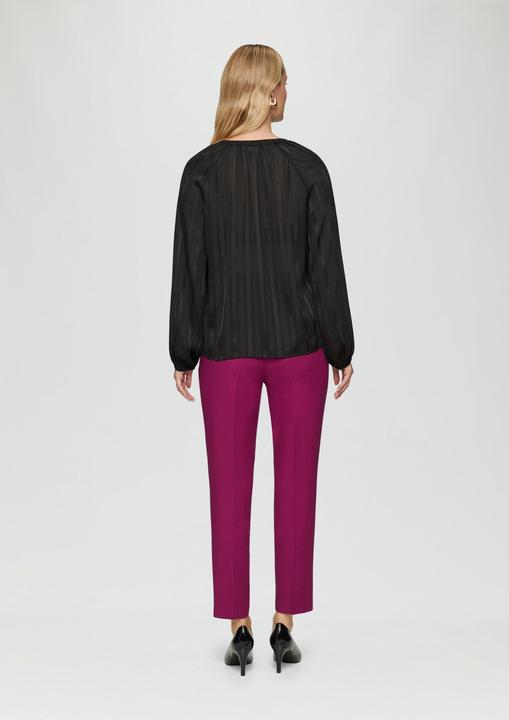 Immagine prodotto S.Oliver Bluse Semitransparente Chiffon-Bluse mit Streifen und Glitzergarn (46)