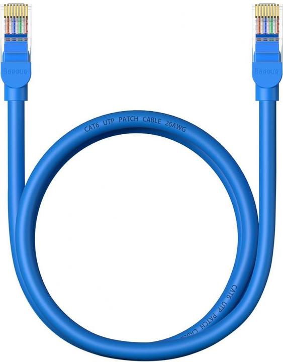 Productafbeelding Baseus Ronde Ethernetkabel RJ45, Cat.6, 1m (blauw) (CAT6, 1 m)