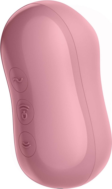 Actual product image Satisfyer Cotton Candy Double Aire Pulse Vibrator - Light Red
