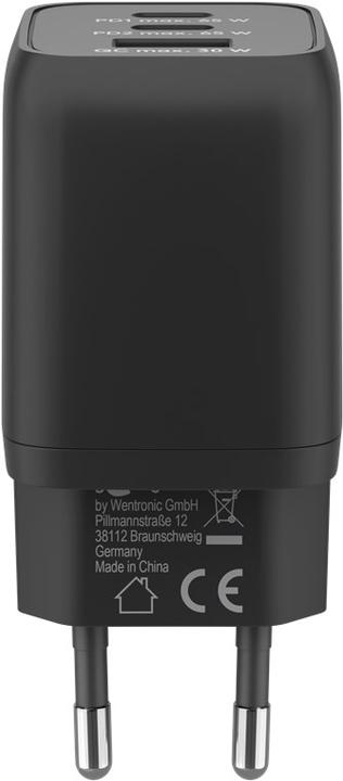 Actual product image Goobay Quick charging set Nano (65 W) and textile cable 1m (65 W, 3 ports)