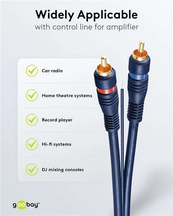 Produktbild Goobay 2x RCA – 2x RCA (5 m, Cinch)