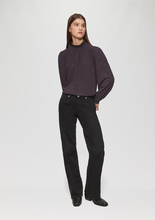 Immagine prodotto S.Oliver Bluse Leicht strukturierte Bluse mit gemocktem Stehkragen (34)