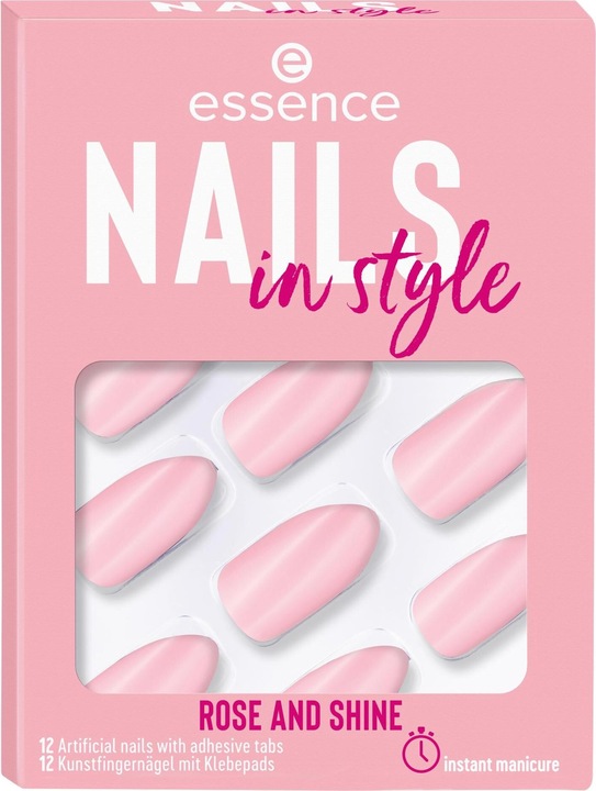 Actual product image essence Nails in style 14 (Artificial nails, Rose)