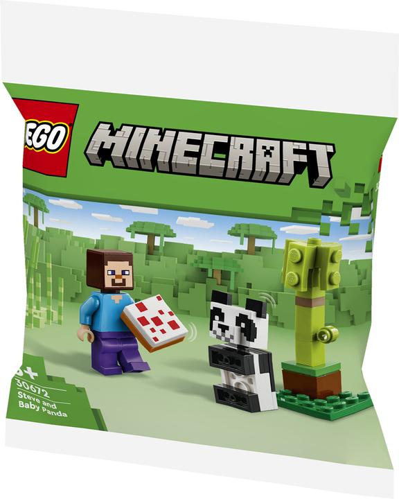 Minecraft Steve avec bébé panda (30672, LEGO Minecraft)