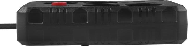 Maclean Multiprise 4 prises MCE392 + USB + Interrupteur 1,50m (Noir) (4x, USB-A, 1.50 m)