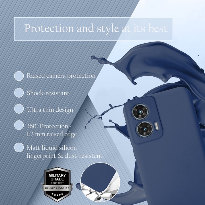 Immagine prodotto Cadorabo Custodia per Motorola Moto Edge 50 Fusion TPU Liquid Silicone Case (Motorola Edge 50)