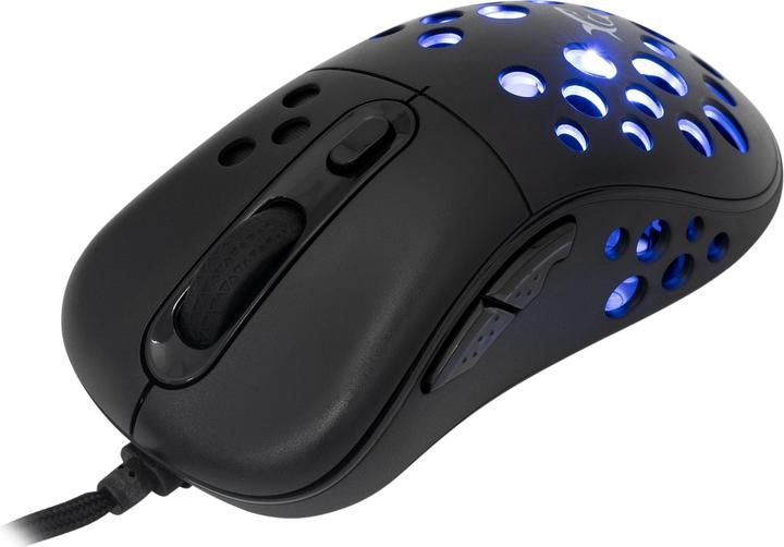 Actual product image White Shark Shark Gaming Mouse AZRAEL, 6D, 7200 dpi, Black (Cable)