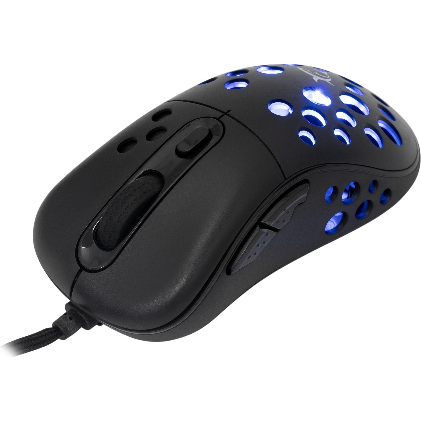 White Shark Shark Gaming Mouse AZRAEL, 6D, 7200 dpi, Black (Kabelgebunden) (AZRAEL-B)