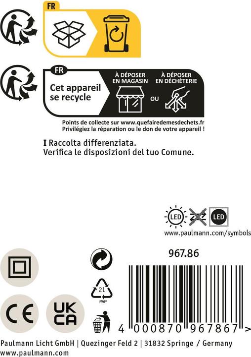 Actual product image Paulmann PAUL LED track spotlight (850 lm)