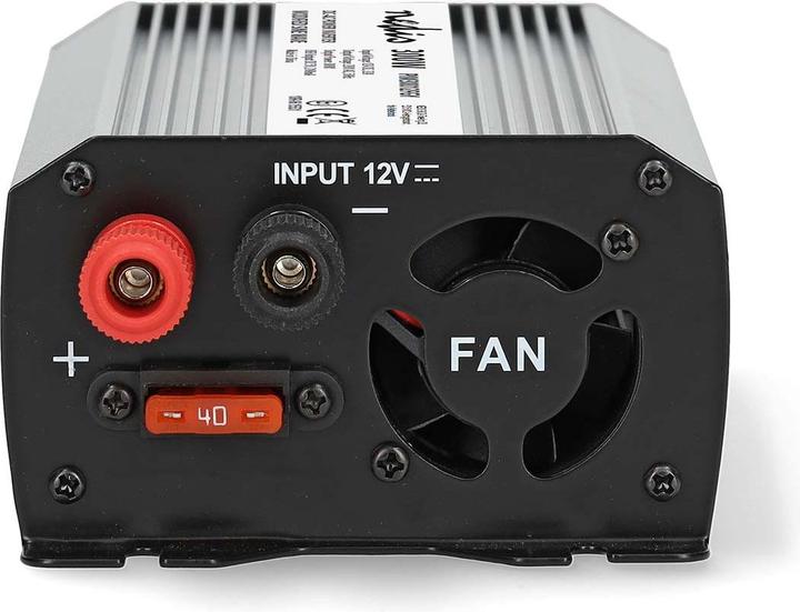 Immagine prodotto Nedis Inverter di potenza a onde sinusoidali modificate - Tensione di ingresso: 12 V DC - Connessione di