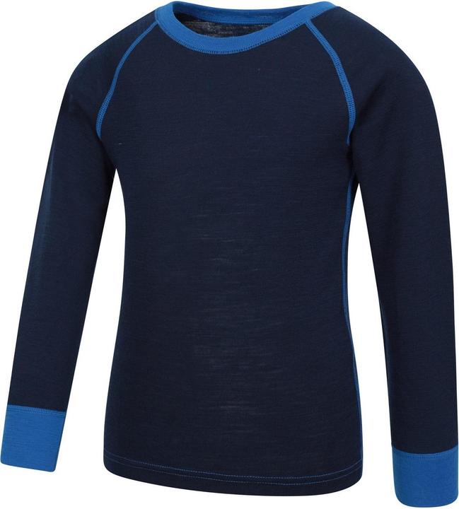 Actual product image Mountain Warehouse Childrens/Kids Merino II Round Neck Base Layer Top (146, 152)