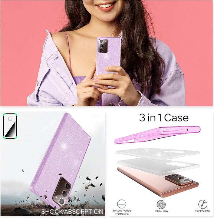 Actual product image Nalia Glitter Case (Samsung Galaxy Note 20)