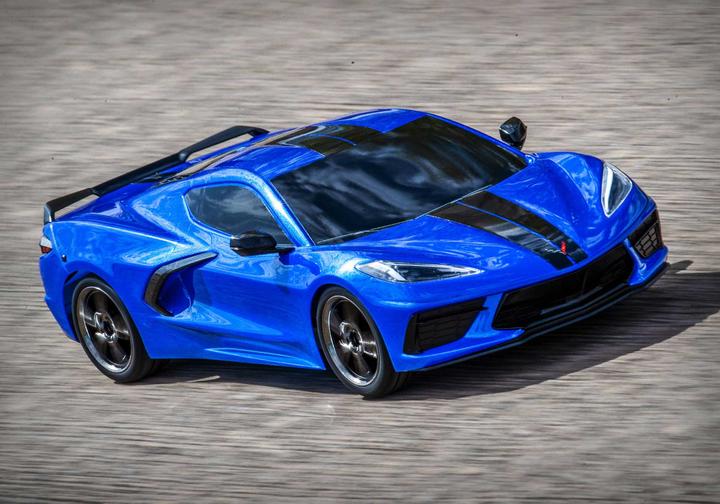 Produktbild Traxxas 4TEC 3.0 Corvette C8 blau 1:10 4WD Tourenwagen Brushed - ARTR (RTR Ready-to-Run)