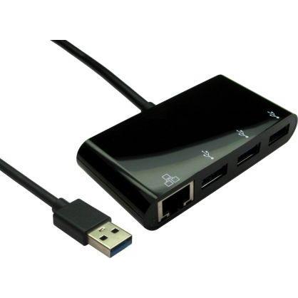 Rs Pro USB-Netzwerkadapter Stecker A USB 3.0 B RJ45-Buchse Buchse (USB 3.0, RJ45 (1x)), Netzwerkadapter