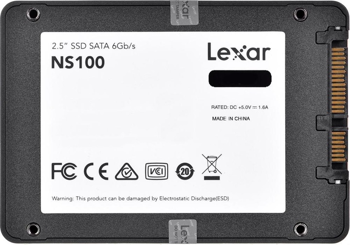 Produktbild Lexar SSD NS100 2000 GB, SSD-Formfaktor 2,5, SSD-Schnittstelle SATA III, Lesegeschwindigkeit 550 MB/s (2000 GB, 2.5")