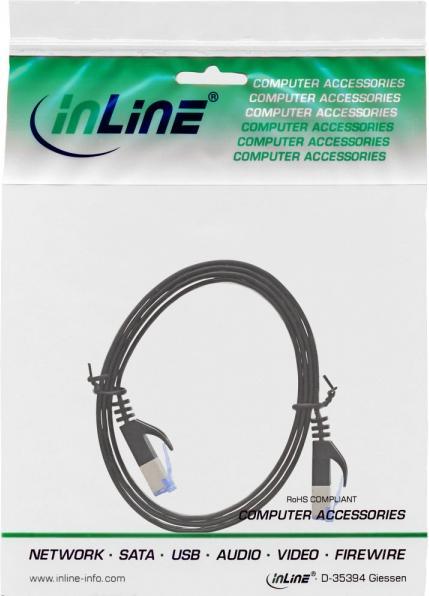 Produktbild InLine Patch-Kabel RJ-45 (M) bis RJ-45 (M) (U/FTP, CAT6a, 0.50 m)