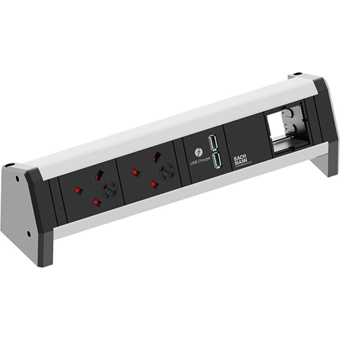 Bachmann, Steckdosenleiste, DESK 2xUK (3,15A) (2 x, GST18)