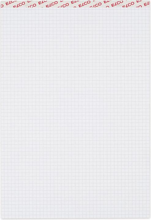 Elco Block Office kariert 5mm A4 73531.18 hochweiss, 100g 80 Blatt (A4, Checked, No binding)