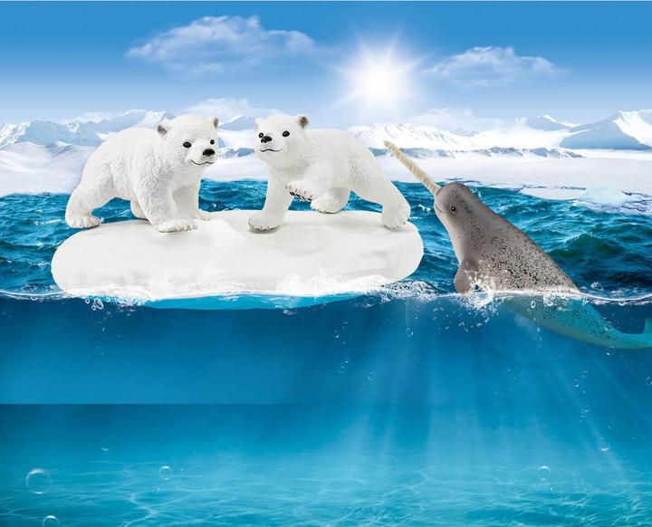 SCHLEICH - Scivolo Orso Polare: Gioco Acquatico Con Figure Animali, Wild Life, Per Bambini 3-8 Anni